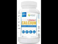 Wish Pharmaceutical, Calcium + Vitamin C - 120 Capsule